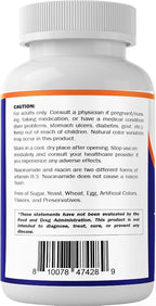 Vitamatic Niacinamide 500 mg 240 Tablets - Flush Free Vitamin B3 - Supports Energy Production