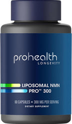 ProHealth Longevity, Liposomal NMN Pro 300, 300 mg, 60 Capsules (150 mg per Capsule)