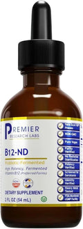 Premier Research Labs B12-ND - Vitamin B12 Liquid, B12 Vitamins, B12 Drops, B-12 Tincture with Methylcobalamin, Adenosylocobalamin, Hydroxcobalamin, 1000 mcg B12 Per Serving - 2 Fl Oz