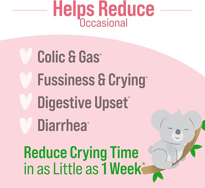 Culturelle Baby Digestive Calm & Comfort Probiotic (Age 0-12 Mos) 8.5Ml, Helps Periodic Colic, Gas, Fussiness, Crying & Digestive Upset In Infants & Newborns, Vegan Non-Gmo Gluten-Free, 1 Mos. Supply