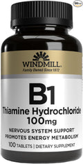 Windmill Vitamin B-1 TABS 100 MG WMILL Size: 100
