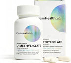 CleanHealthLab L-Methylfolate 15mg, 5-MTHF Active Folate - Maximum Potency Methylated Vitamin B9 Supplement - Support for Brain Health, Energy, Nerves, and Methylation with No Fillers (90 Count)