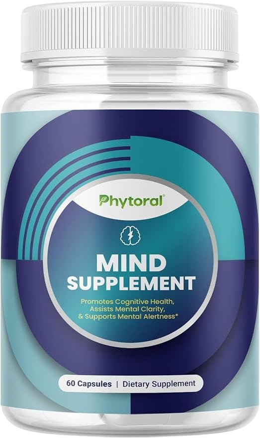 Nootropic Brain Supplement for Memory and Focus Enhancement - Vitamins for Brain Mental Health & Clarity - Cognitive Health Complex for Mind's Vitality & Mental Alert - 60 Count