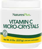 NaturesPlus Vitamin C Micro-Crystals - 8 oz - Antioxidant - Supports Immune Health & Overall Well-Being - Vegan, Gluten Free - Approx. 45 Total Servings