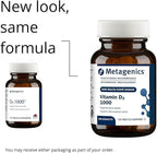 Metagenics Vitamin D3 1000 IU - Vitamin D Supplement for Healthy Bone Formation, Cardiovascular Health, and Immune Support - 120 Count