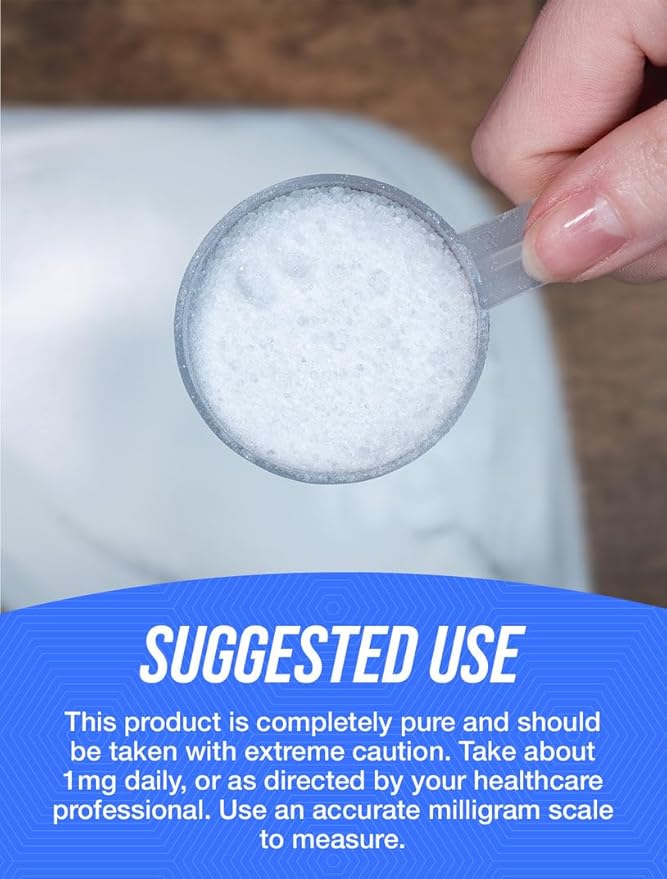 BulkSupplements.com Pure Biotin Powder - as Vitamin B7, Biotin Vitamins for Hair, Skin and Nails - Gluten Free, 1mg per Serving, 10g (0.35 oz) (Pack of 1)
