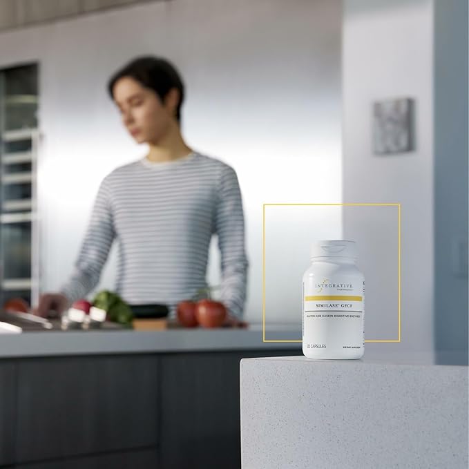Integrative Therapeutics Similase GFCF - Digestive Enzyme Supplement for Adults - Supports Casein & Gluten Digestion* - Gas & Bloating Support* - Dairy-Free & Vegan - 120 Count (60 Servings)