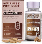 The Wellness Project (TWP Liposomal KSM-66® Ashwagandha 600mg (Root-only Extract) – 2-Month Supply | Supports Calm, Energy & Relaxation | Comes with Certificate of Analysis | Pack of 60 Tablets