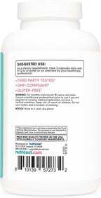 Nutricost D-Mannose with Cranberry Extract for Women 180 Capsules for 60 Servings Per Bottle - Vegan, GMO Free and Gluten Free
