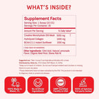 Peach Perfect Creatine for Women – Micronized Creatine Monohydrate Powder with BCAA & Collagen for Glute Strength Support, Boosts Energy, Focus, Strength, and Endurance – Pink Lemonade, 30 Servings