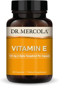 Dr. Mercola Vitamin E - Supports Healthy Skin & Antioxidant Status - Tocopherols and Tocotrienols Blend - Non-GMO, Gluten-Free & Soy-Free - 30 Capsules (30 Servings)