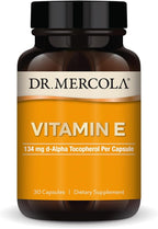 Dr. Mercola Vitamin E - Supports Healthy Skin & Antioxidant Status - Tocopherols and Tocotrienols Blend - Non-GMO, Gluten-Free & Soy-Free - 30 Capsules (30 Servings)