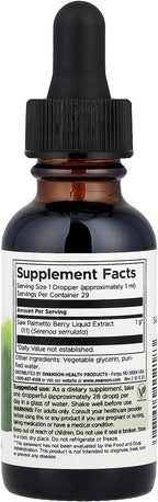 Swanson Saw Palmetto Liquid Extract 1 FL OZ