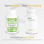 Supersmart - Silyplus 360mg per Day (Patented) - with Silymarin Milk Thistle Supplement - Siliphos Phytosomes | Non-GMO & Gluten Free - 90 Vegetarian Capsules