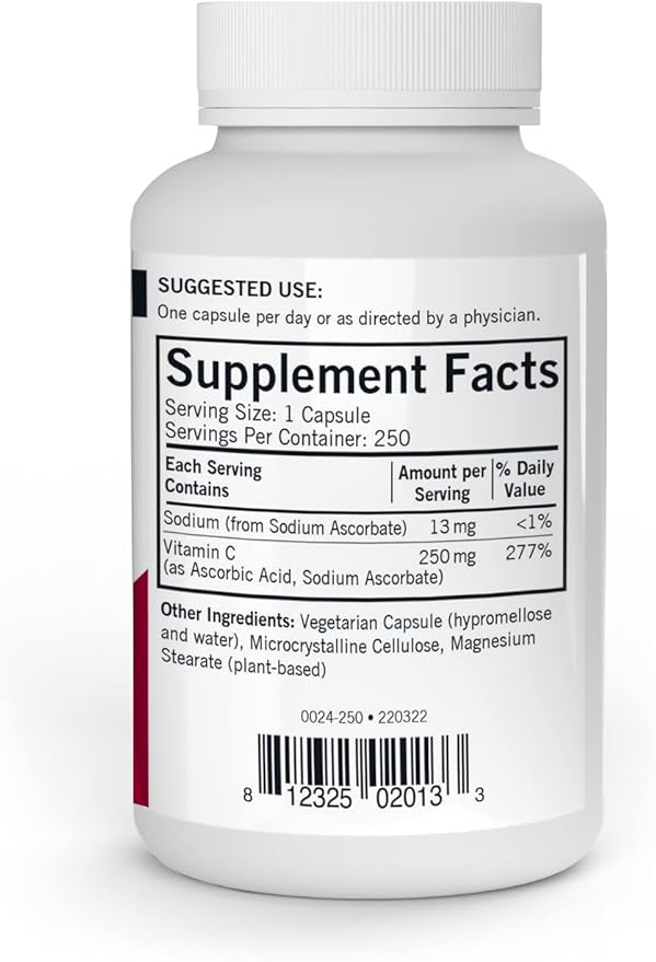 Kirkman – Vitamin C 250 mg - Hypo - 250 Capsules