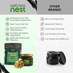 Wellness Nest Gold Grade Pure Himalayan Shilajit Resin: Ultimate Potency for Men & Women - 24k Gold, 75%+ Fulvic Acid, Lab Test Report Included - 30g (1 Pack), 75 Servings