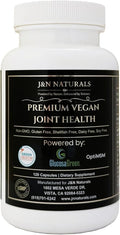 Vegan Glucosamine Chondroitin MSM Joint Support Supplement for Women and Men. Snow Mushroom Chondrotin Sulfate OptiMSM® Mobility, Cartilage & Flexibility Support Shellfish-Free, Non-GMO 120 Capsules