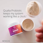 Qualia Probiotic - 28 Science-Backed Spore Probiotics, Prebiotics, and Postbiotics. Total Gut Support. Soothes Digestive discomfort. Ethically sourced. Promotes Akkermansia Growth. 1 Month Supply