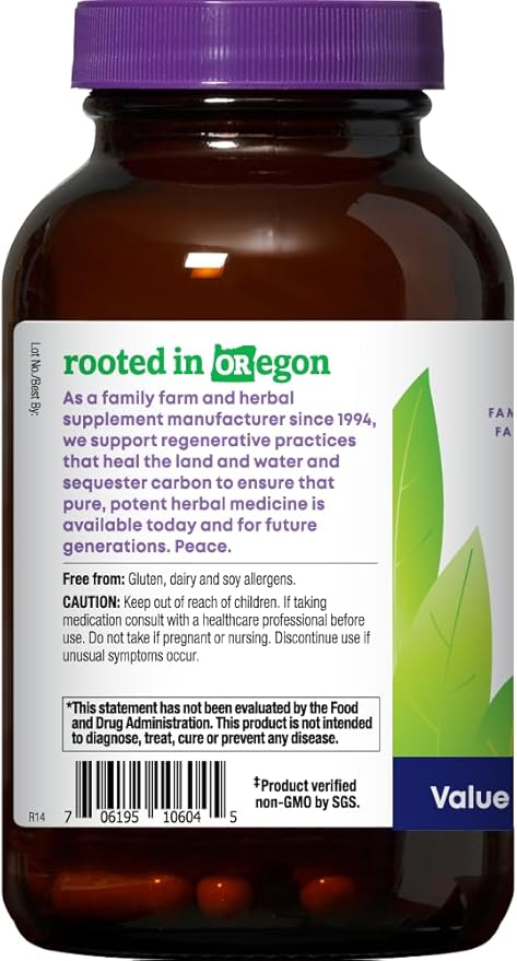 Oregon's Wild Harvest Turmeric 120 Vegan Capsules | Organic Turmeric Curcuminoids with Black Pepper for Better Absorption | Supports Healthy Inflammation Response and Joint Health | Non GMO