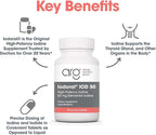 Optimox Iodoral 50 mg - Iodine & Potassium Iodide Supplement for Thyroid & Immune System Support- Non-GMO & Gluten-Free - 90 Servings - 90 Count