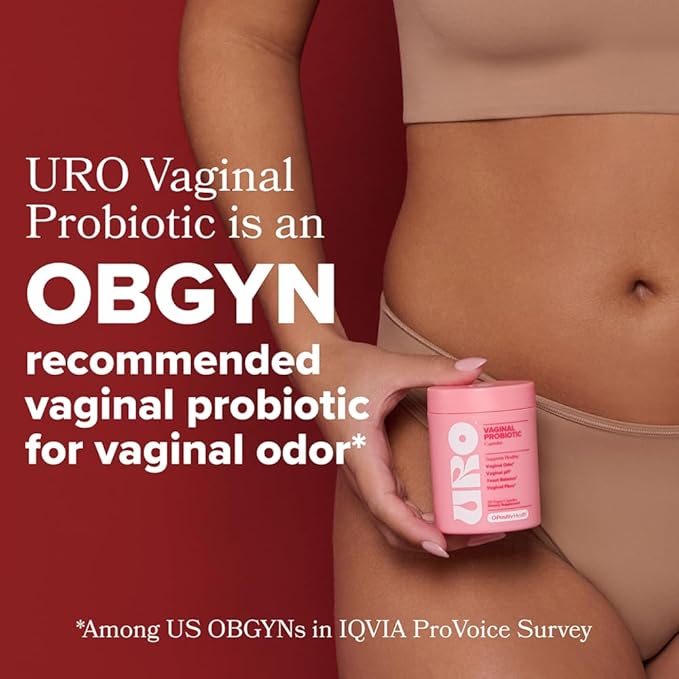 O Positiv URO Vaginal Probiotics for Women pH Balance with Prebiotics & Lactobacillus Probiotic Blend - Vaginal Health Supplement - Promote Healthy Vaginal Odor & Vaginal Flora, 60 Count (Pack of 2)