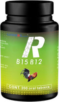 Recovery B15 + B12 Tablets for Poultry – Nutritional Vitamin Supplement for Chickens and Roosters – Supports Energy and Vitality – 200 Tablets