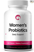 Natural Foundation Supplements Probiotics for Women Supplement Supports Vaginal & Digestive Health 240 Tablets 3 Billion CFU (240, Women's Probiotics)