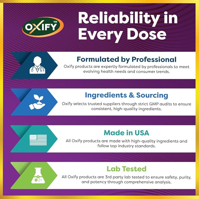 Oxify Vitamin B-2 (Riboflavin) 400 mg | 120 Vegetarian Capsules | Gluten-Free, Non-GMO | Supplement Made in USA