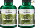 Swanson Full Spectrum Turmeric Curcumin Joint, Liver, and Digestive Support Supplement for Active Adults - Non-GMO, Gluten-Free (240 Vegan Capsules, 2 Pack)