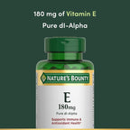 Nature's Bounty Vitamin E Pills and Supplement Softgels, Supports Antioxidant Health, 400iu, 120 Count
