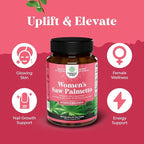 Extra Strength Saw Palmetto for Women - DHT Blocker Restoring Hair Vitamins for Hair Health - 500mg Pure Saw Palmetto Capsules with Maca Root & Biotin for Stronger Healthier Looking Hair 180 Count