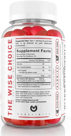PUREFINITY Tart Cherry Gummies – Uric Acid Flush for Joint Relief & Recovery, Raw Juice Extract Antioxidant – Non-GMO, Gluten Free, Vegan, 60 Count (Pack of 2)