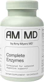 Amy Myers MD Complete Enzymes - Gut Care & Digestive Health Support Supplement - Daily Healthy Microbiome Support Nutritional Supplement - 120 Capsules