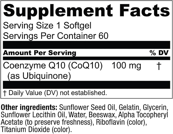Live Conscious CoQWell - CoQ10 Heart, Brain, and Vascular Health Support, Coenzyme Q10 Ubiquinone - 60 Softgels - 60 Day Supply