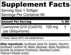Live Conscious CoQWell - CoQ10 Heart, Brain, and Vascular Health Support, Coenzyme Q10 Ubiquinone - 60 Softgels - 60 Day Supply