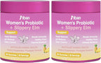 Feminine Vaginal Probiotics Gummies, Supports pH Balance & Digestive Health, Slippery Elm for Women, Suagr-Free, Veagn, Pineapple Flavor, 120 Count