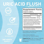 PUREFINITY Uric Acid Flush & Cleanse Capsules – Daily Joint Support for Adults with Tart Cherry Extract, Turmeric, Celery Seed, Chanca Piedra, and Bromelain (30 Count)