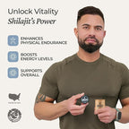 NATURAL SHILAJIT Capsules (2 Months Supply) - 60 Count - Shilajit for Men & Women with Fulvic Acid & Trace Minerals, Plant Based Nutrients for Energy, Immune Support & Vitality
