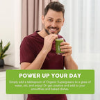 Paleovalley Organic Supergreens - Organic Greens Powder Superfood for Immune Support - Paleo Green Powder Blend - 30 Servings - 23 Superfoods - Gluten Free, No Cereal Grasses, Soy or Grain