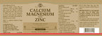 Solgar Calcium Magnesium Plus Zinc, 250 Tablets - Promotes Healthy Bones and Teeth - Supports Nerve & Muscle Function - Non GMO, Vegan, Gluten Free, Dairy Free, Kosher, Halal - 83 Servings