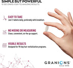 Granions Biotin 10,000 mcg Hair, Skin and Nails Pills - Extra Strength Biotin Complex with Zinc, Selenium, Millet, Bilberry, Aminos - Hair Growth Vitamins Supplement for Women & Men - 60 Tablets