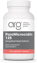Allergy Research Group ParaMicrocidin 125 Supplement - Grapefruit Seed Extract 250mg, Supports Metabolic Function, Vegetarian Capsules - 150 Count