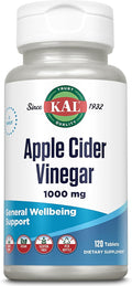 KAL Apple Cider Vinegar Capsules, 500 mg, 120 Count