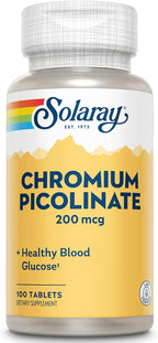 Solaray Chromium Picolinate 200mcg | 100ct