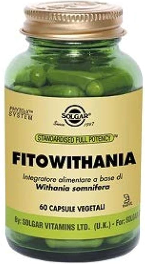 Solgar Ashwagandha Root Extract - 60 Vegetable Capsules - Standardized Full Potency (SFP) - Non-GMO, Vegan, Gluten & Dairy Free, Kosher - 60 Servings