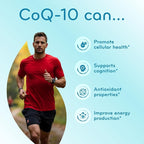 Quick Absorption CoQ10 200mg - Coenzyme Q10 200mg Potent Antioxidant for Heart Energy and Aging Support - High Stability CoQ10 Ubiquinone Capsules - Made in a cGMP US Lab (200 Servings)