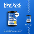 Optimum Nutrition Amino Energy - Pre Workout with Green Tea, BCAA, Amino Acids, Keto Friendly, Green Coffee Extract, Energy Powder - Blueberry Lemonade, 30 Servings (Packaging May Vary)