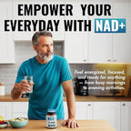 Benevolent NAD+ Supplement 1050mg, Max Absorption 3in1 NAD Supplements for Women & Men with Nicotinamide Riboside, Trans-Resveratrol & TMG, NAD Plus for Cellular Energy, Brain Support & Aging, 90 Caps