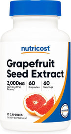 Nutricost Grapefruit Seed Extract 60 Capsules for 60 Servings Per Bottle - Gluten Free and GMO Free