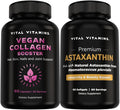 Vital Vitamins Vegan Collagen Booster 60 ct + Astaxanthin 60 ct